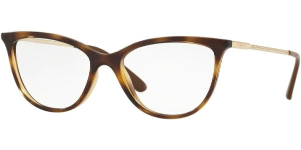 Dioptrické brýle Vogue model 5239, barva obruby hnědá lesk, stranice zlatá, kód barevné varianty W656. 