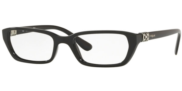 Dioptrické brýle Vogue model 5241B, barva obruby černá lesk, stranice černá lesk, kód barevné varianty W44. 