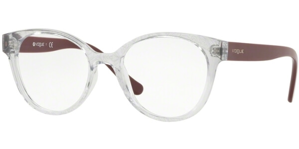 Dioptrické brýle Vogue model 5244, barva obruby čirá lesk, stranice fialová lesk, kód barevné varianty W745. 