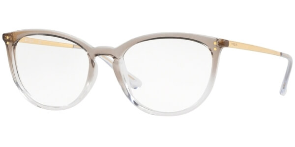 Dioptrické brýle Vogue model 5276, barva obruby béžová čirá lesk, stranice zlatá lesk, kód barevné varianty 2736. 