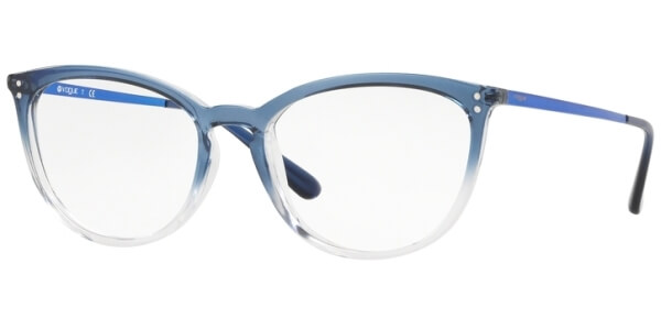 Dioptrické brýle Vogue model 5276, barva obruby modrá čirá lesk, stranice modrá lesk, kód barevné varianty 2738. 
