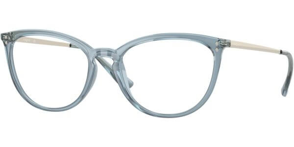 Dioptrické brýle Vogue model 5276, barva obruby modrá čirá lesk, stranice stříbrná lesk, kód barevné varianty 2966. 