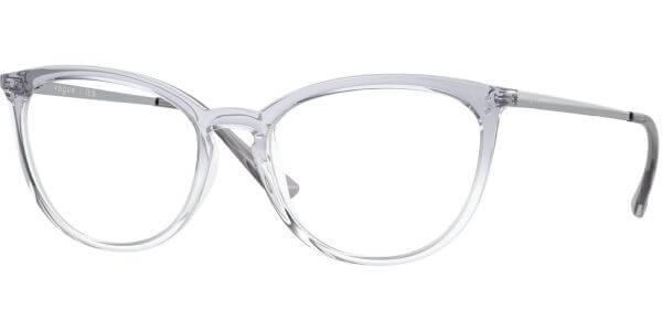 Dioptrické brýle Vogue model 5276, barva obruby modrá čirá lesk, stranice stříbrná lesk, kód barevné varianty 3035. 