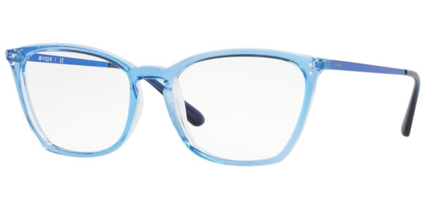 Dioptrické brýle Vogue model 5277, barva obruby modrá čirá lesk, stranice modrá lesk, kód barevné varianty 2734. 