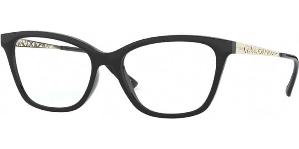 Dioptrické brýle Vogue model 5285, barva obruby černá lesk, stranice zlatá lesk, kód barevné varianty W44. 