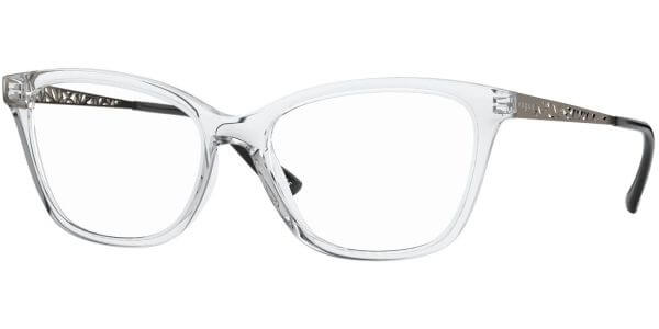 Dioptrické brýle Vogue model 5285, barva obruby čirá lesk, stranice šedá lesk, kód barevné varianty W745. 