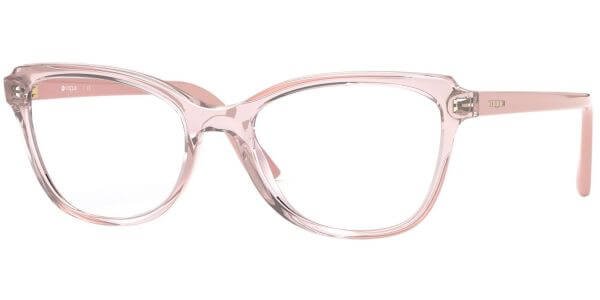 Dioptrické brýle Vogue model 5292, barva obruby růžová čirá lesk, stranice růžová lesk, kód barevné varianty 2763. 