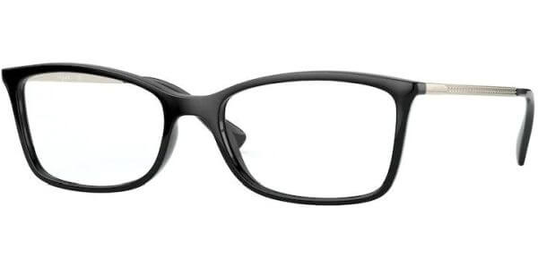 Dioptrické brýle Vogue model 5305B, barva obruby černá lesk, stranice zlatá lesk, kód barevné varianty W44. 