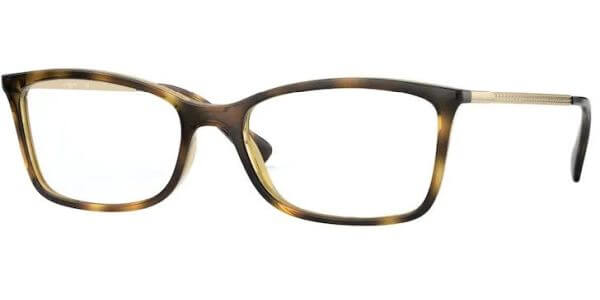 Dioptrické brýle Vogue model 5305B, barva obruby hnědá lesk, stranice zlatá lesk, kód barevné varianty W656. 