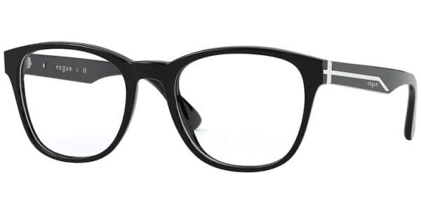 Dioptrické brýle Vogue model 5313, barva obruby černá lesk, stranice černá lesk, kód barevné varianty W44. 