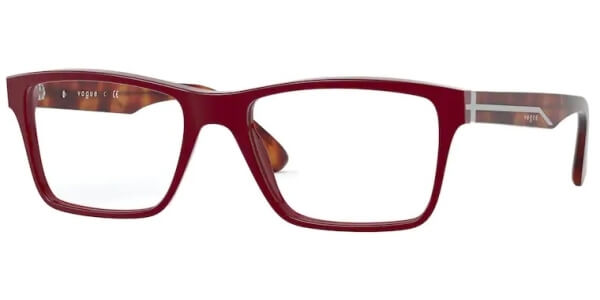 Dioptrické brýle Vogue model 5314, barva obruby červená lesk, stranice hnědá lesk, kód barevné varianty 2139. 
