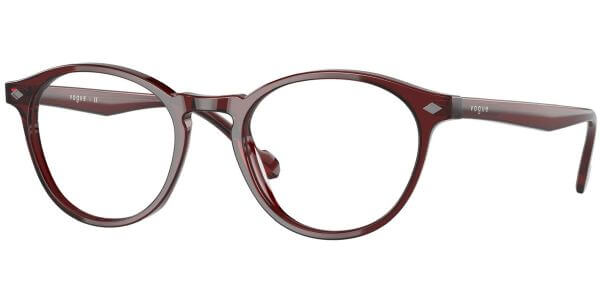 Dioptrické brýle Vogue model 5326, barva obruby červená čirá lesk, stranice červená čirá lesk, kód barevné varianty 2924. 