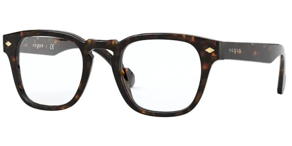 Dioptrické brýle Vogue model 5331, barva obruby hnědá lesk, stranice hnědá lesk, kód barevné varianty W656. 
