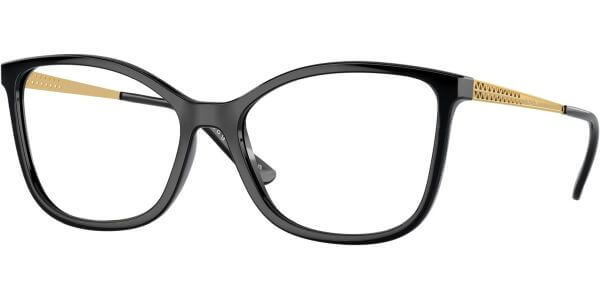 Dioptrické brýle Vogue model 5334, barva obruby černá lesk, stranice zlatá lesk, kód barevné varianty W44. 