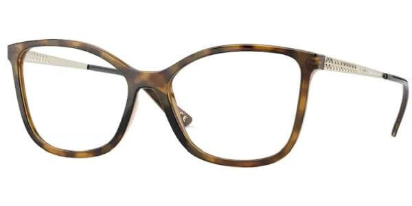 Dioptrické brýle Vogue model 5334, barva obruby hnědá lesk, stranice zlatá lesk, kód barevné varianty W656. 