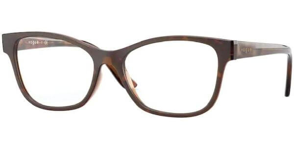 Dioptrické brýle Vogue model 5335, barva obruby hnědá lesk, stranice hnědá lesk, kód barevné varianty 2386. 