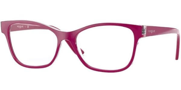 Dioptrické brýle Vogue model 5335, barva obruby růžová mat, stranice růžová mat, kód barevné varianty 2840. 