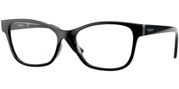 Dioptrické brýle Vogue model 5335, barva obruby černá lesk, stranice černá lesk, kód barevné varianty W44. 