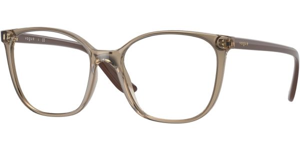 Dioptrické brýle Vogue model 5356, barva obruby béžová čirá lesk, stranice béžová lesk, kód barevné varianty 2940. 