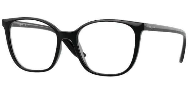 Dioptrické brýle Vogue model 5356, barva obruby černá lesk, stranice černá lesk, kód barevné varianty W44. 