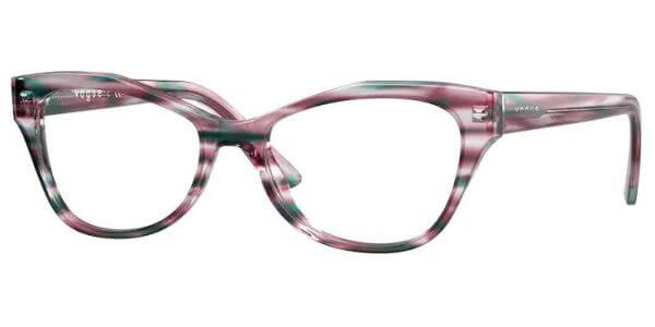 Dioptrické brýle Vogue model 5359, barva obruby fialová zelená lesk, stranice fialová zelená lesk, kód barevné varianty 2868. 
