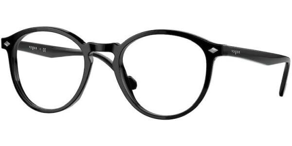 Dioptrické brýle Vogue model Luxottica, barva obruby černá lesk, stranice černá lesk, kód barevné varianty W44. 