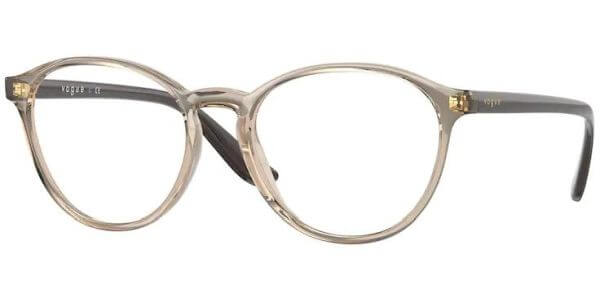 Dioptrické brýle Vogue model 5372, barva obruby béžová čirá lesk, stranice béžová lesk, kód barevné varianty 2826. 