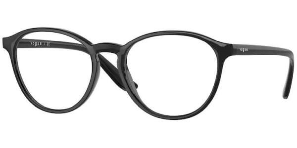 Dioptrické brýle Vogue model 5372, barva obruby černá lesk, stranice černá lesk, kód barevné varianty W44. 