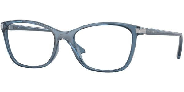 Dioptrické brýle Vogue model 5378, barva obruby modrá čirá lesk, stranice modrá čirá lesk, kód barevné varianty 2986. 