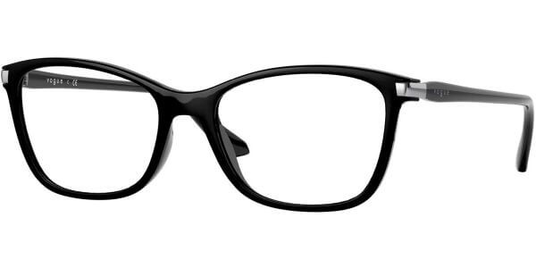 Dioptrické brýle Vogue model 5378, barva obruby černá lesk, stranice černá lesk, kód barevné varianty W44. 