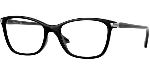 Dioptrické brýle Vogue model 5378, barva obruby černá lesk, stranice černá lesk, kód barevné varianty W44. 