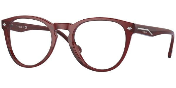 Dioptrické brýle Vogue model 5382, barva obruby červená lesk, stranice červená lesk, kód barevné varianty 2924. 