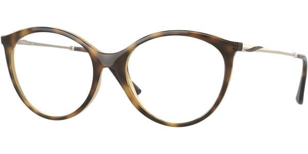 Dioptrické brýle Vogue model 5387, barva obruby hnědá lesk, stranice zlatá lesk, kód barevné varianty W656. 