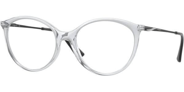 Dioptrické brýle Vogue model 5387, barva obruby čirá lesk, stranice černá lesk, kód barevné varianty W745. 