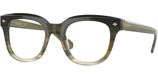 Dioptrické brýle Vogue model 5402, barva obruby zelená lesk, stranice zelená lesk, kód barevné varianty 2970. 