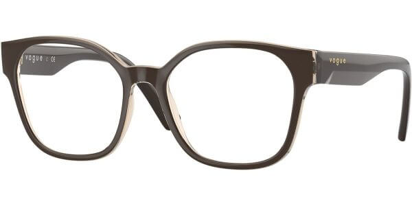 Dioptrické brýle Vogue model 5407, barva obruby hnědá lesk, stranice hnědá lesk, kód barevné varianty 2959. 