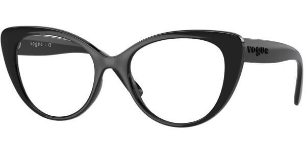 Dioptrické brýle Vogue model 5422, barva obruby černá lesk, stranice černá lesk, kód barevné varianty W44. 