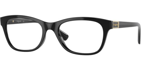 Dioptrické brýle Vogue model 5424B, barva obruby černá lesk, stranice černá lesk, kód barevné varianty W44. 