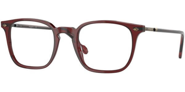 Dioptrické brýle Vogue model 5433, barva obruby červená čirá lesk, stranice červená čirá lesk, kód barevné varianty 2924. 