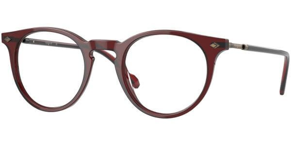 Dioptrické brýle Vogue model 5434, barva obruby červená čirá lesk, stranice červená čirá lesk, kód barevné varianty 2924. 