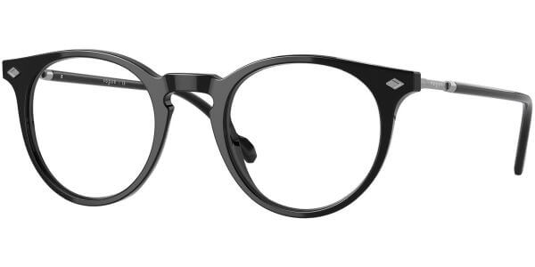 Dioptrické brýle Vogue model 5434, barva obruby černá lesk, stranice černá lesk, kód barevné varianty W44. 