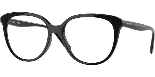 Dioptrické brýle Vogue model 5451, barva obruby černá lesk, stranice černá lesk, kód barevné varianty W44. 