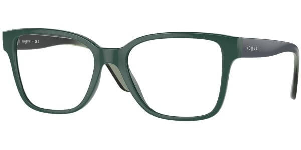 Dioptrické brýle Vogue model 5452, barva obruby zelená lesk, stranice zelená lesk, kód barevné varianty 3050. 
