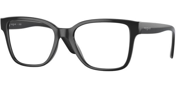 Dioptrické brýle Vogue model 5452, barva obruby černá lesk, stranice černá lesk, kód barevné varianty W44. 