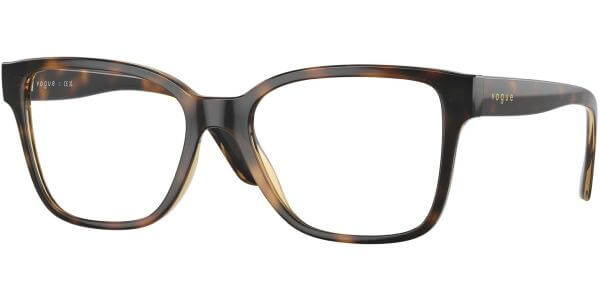 Dioptrické brýle Vogue model 5452, barva obruby hnědá lesk, stranice hnědá lesk, kód barevné varianty W656. 