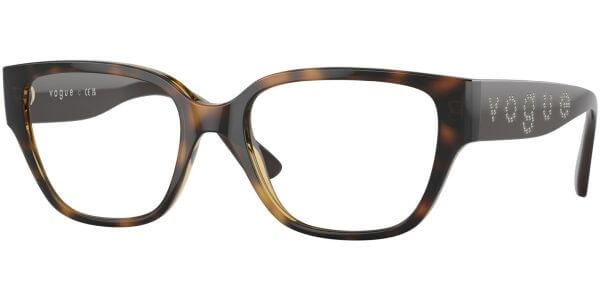 Dioptrické brýle Vogue model 5458B, barva obruby hnědá lesk, stranice hnědá lesk, kód barevné varianty W656. 