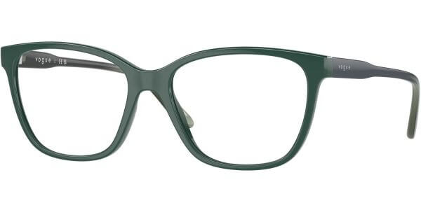 Dioptrické brýle Vogue model 5518, barva obruby zelená lesk, stranice šedá lesk, kód barevné varianty 3050. 