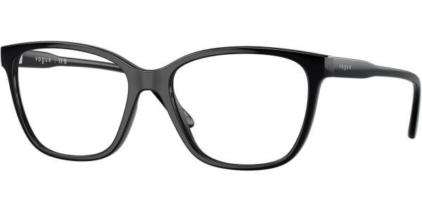 Dioptrické brýle Vogue model 5518, barva obruby černá lesk, stranice černá lesk, kód barevné varianty W44. 
