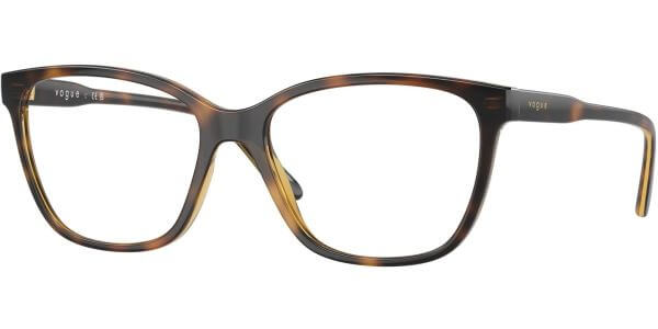 Dioptrické brýle Vogue model 5518, barva obruby hnědá lesk, stranice hnědá lesk, kód barevné varianty W656. 
