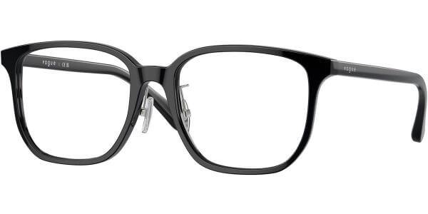 Dioptrické brýle Vogue model 5550D, barva obruby černá lesk, stranice černá lesk, kód barevné varianty W44. 